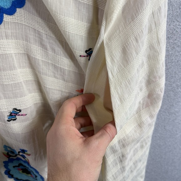 Anthropologie Plenty by Tracy Reese Embroidered One Shoulder Dress Size XS - Picture 9 of 11